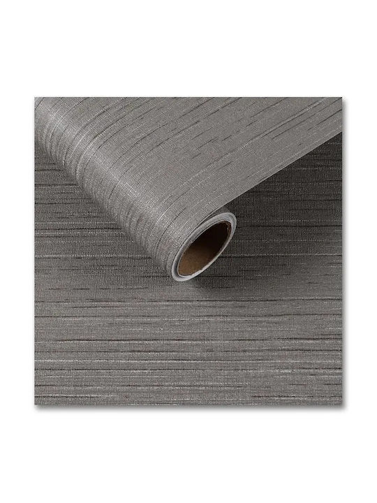 Self-Adhesive Furniture Film Grey Burlap Texture Durable Wallpaper 30×200 Cm Kitchen Furniture & Walls