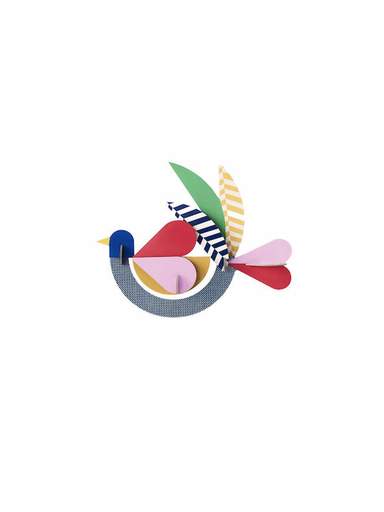 Studio Roof Multicolour Wall Decor Made of Paper 28x7.5x22cm