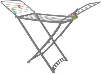 Chios Hellas Plastic Folding Floor Clothes Drying Rack with Hanging Length 20m