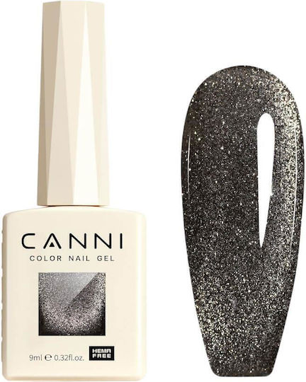 Canni Sparkle Semi-Permanent Nail Polish 8040 Cat Eye 9ml 1pcs