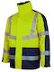 Lacuna Work Jacket Reflective with Fleece Lining Yellow