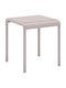 Sitting Room Outdoor Free Standing Polypropylene Table Cappuccino 46x46x48cm