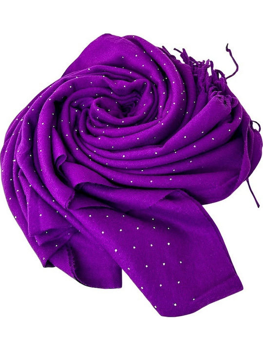 Fular pentru femei din lână Violet