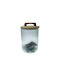 AGC Set of 2pcs Jars General Use with Lid Glass Transparent 10x10x16cm