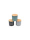 Sidirela Set 12 Pieces General Use Glass Jars with Lid Transparent 11x11x15cm 12 Pieces E-3856 E-3856