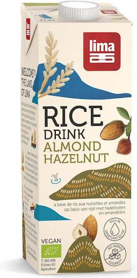Organic Rice Drink Almonds Hazelnuts 1l Lima