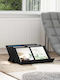 vidaXL Wooden Magazine Rack Black 53x28.5x65cm