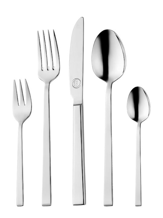 Cryspo Trio Cutlery Set Stainless Silver 72pcs