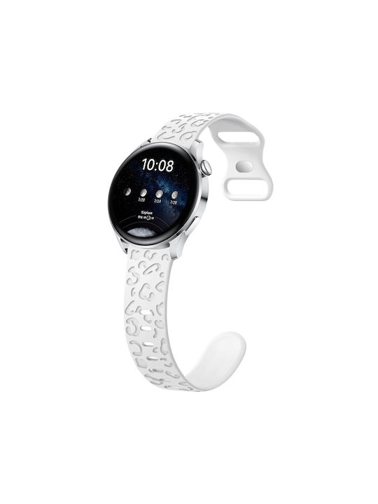 Silicone Strap Concave Garmin Venu 2s Venus 3s White