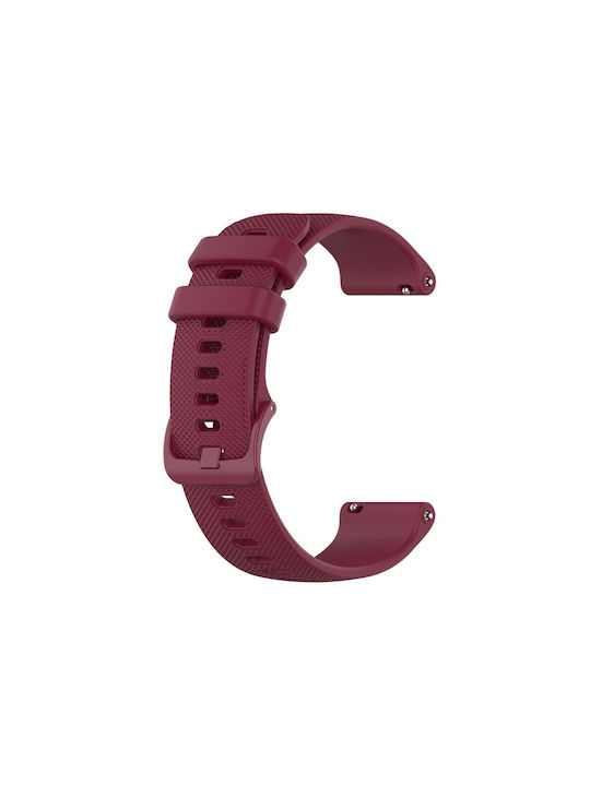 Curea Silicon Rhombus Pattern Garmin Venu 2S Venu 3S Roșu Bordeaux