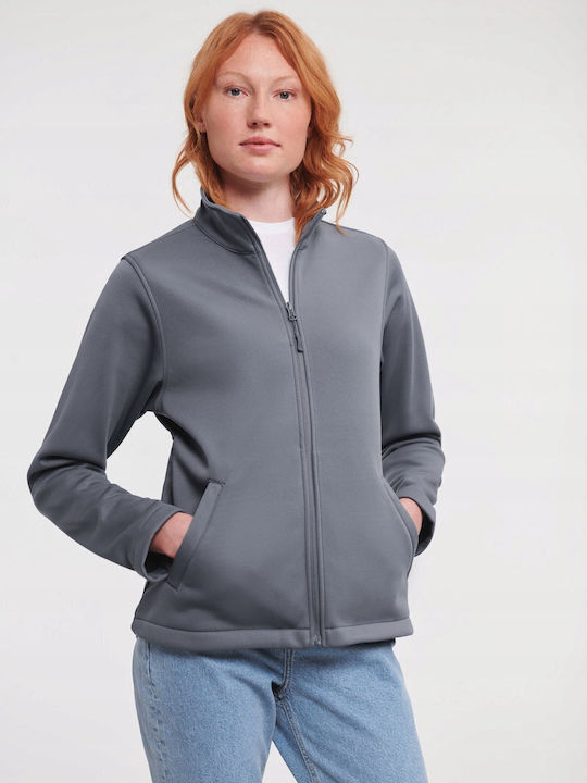 Russell Europe Unisex Διαφημιστική Ζακέτα Μακρυμάνικη σε Γκρι Χρώμα