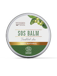 Sos Balm Zinc Oxide Problem Skin Organic 60ml Wooden Spoon Sos Balm Zinc Oxide Problem Skin Organic 60ml Wooden Spoon