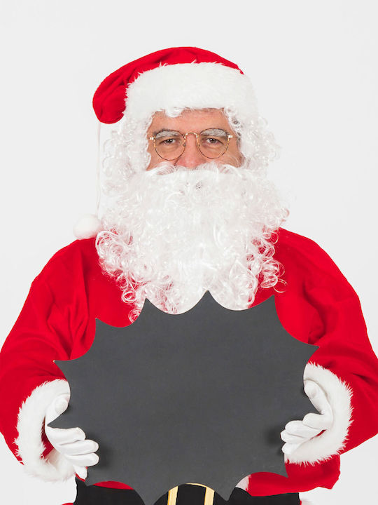 Globiz Weihnachtsbekleidungsaccessoires Santa Claus Bart 33 x 25 cm