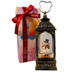 Christmas Decorative Traffic Light Lighted with Snowman 8x20cm Christmas Decorative Traffic Light Lighted with Snowman 8x20cm