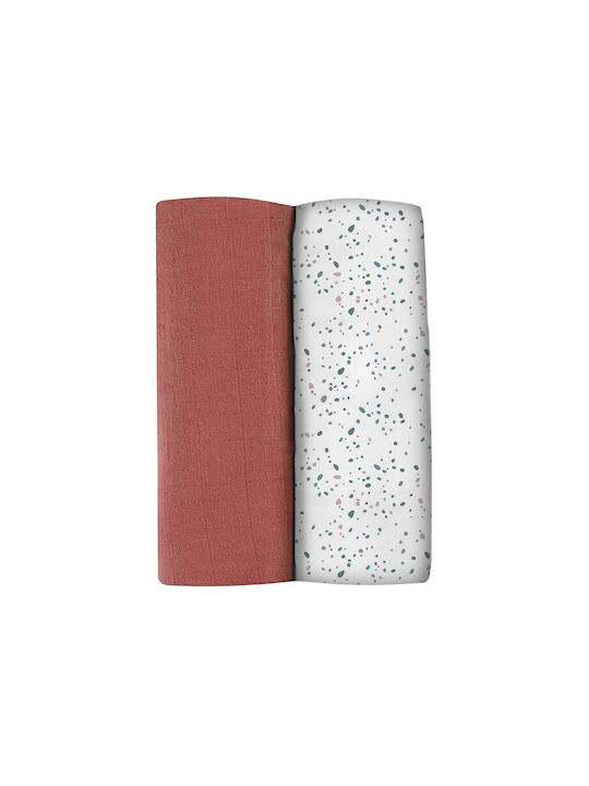 Beaba Muslin Swaddle Blanket 120x120cm 2 Pieces
