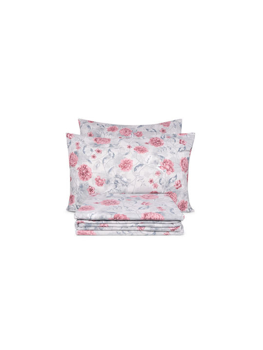 Mc Decor Sheet Sets Queen Flannel 245x260cm. Premium Pink 4pcs