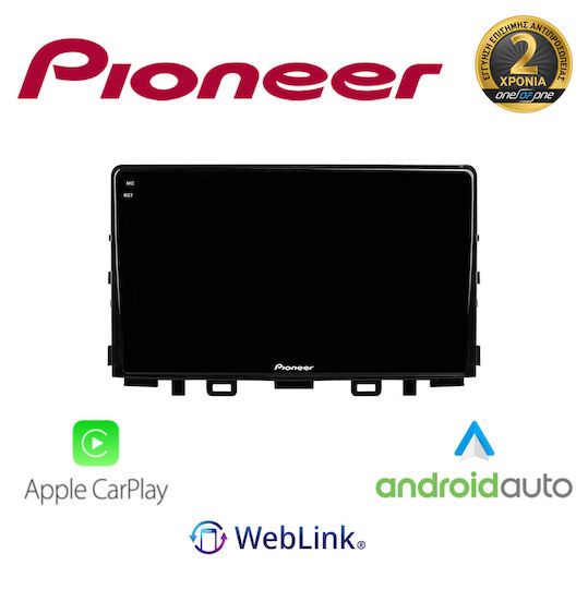 Pioneer Ηχοσύστημα Αυτοκινήτου για Kia Rio / Stonic 2018 (Bluetooth/USB/WiFi/GPS/Apple-Carplay/Android-Auto)