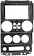 CARAV Industries Inc. DIN Fascia Panels 2 Din Compatible with Screen 9" for Jeep Wrangler 2007-2010