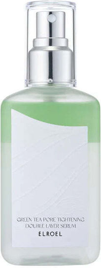ELROEL Green Tea Pore Tightening Double Layer Moisturizing Serum Face for Firming 100ml