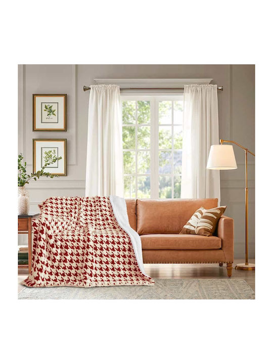 Lucktora Κουβέρτα Sherpa Μονή 160x220εκ. Πολύχρωμη