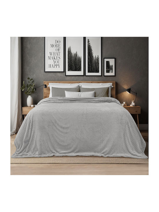 Lino Home Sherpa Decke Einzeln 160x220cm Silber