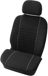 Carpoint Front Car Seat Covers 4pcs Polyester Velour Black 0310404