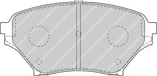 Ferodo Front Brake Pad Set 4 Pieces Mazda MX-5 II Fdb1600