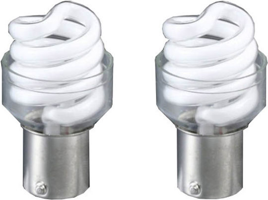 Ccfl Λάμπες S25 P21w Ba15s 12volt Λευκές Prosport 2 Τεμάχια