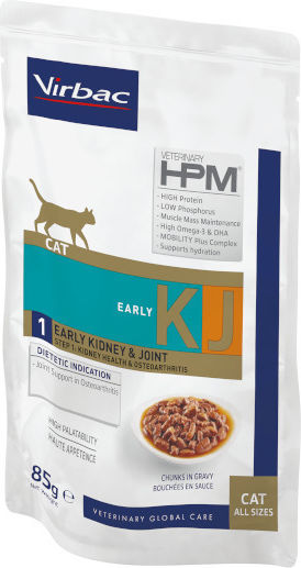 Virbac Early Kidney Joint Nasses Katzenfutter für Katzen in Beutel 12x85gr