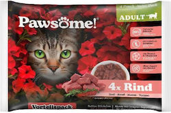 Pawsome Υγρή Τροφή 4x85gr