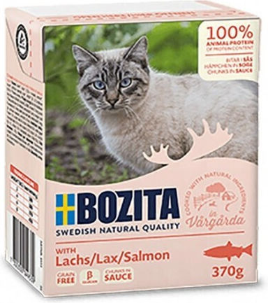 Bozita Tetrapack Мокра Храна За Котки В Чантичка Сьомга 6x370гр