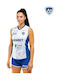 Women's Official Vc Levski Sofia Zeus 23/24 Away Volleyball Kit White