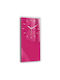 Tulup Leise Wanduhr Glas Rosa 30x60cm