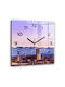 Tulup Silent Wall Clock Glass Purple Ø30cm