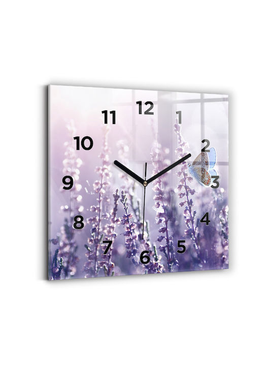 Tulup Leise Wanduhr Lila Ø30cm