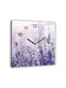 Tulup Leise Wanduhr Lila Ø30cm