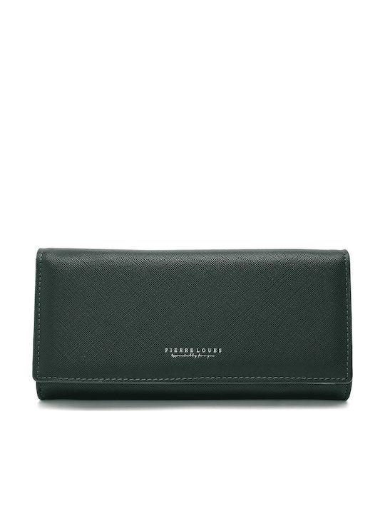 Large Fabric Women's Wallet Classic Green