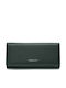 Large Fabric Women's Wallet Classic Green