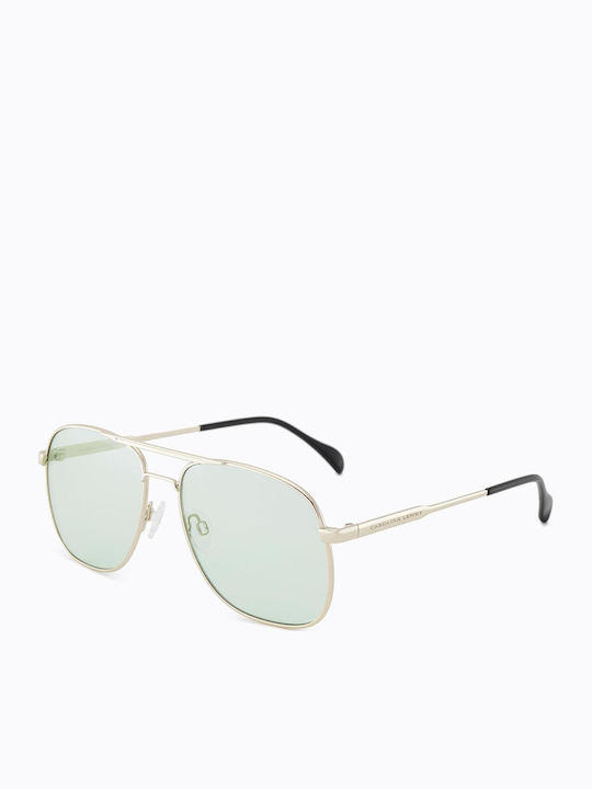 Carolina Lemke Unisex Sunglasses with Gold Metal Frame and  display picture 3
