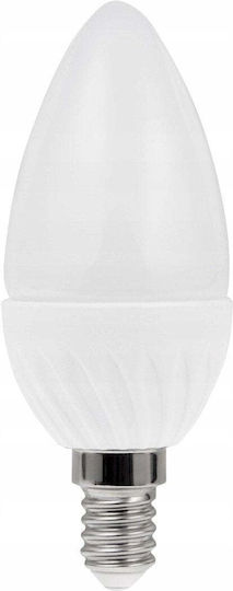 Best Service LED Glühbirne 8W für E14 Fassung und Form C37 Kühles Weiß 806lm