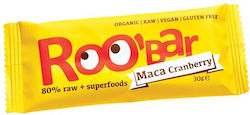 RooBar Organic Raw Energy Nut Bar With Cranberry 30gr