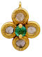 Savvas Design Charm από Χρυσό 18Κ Πράσινο