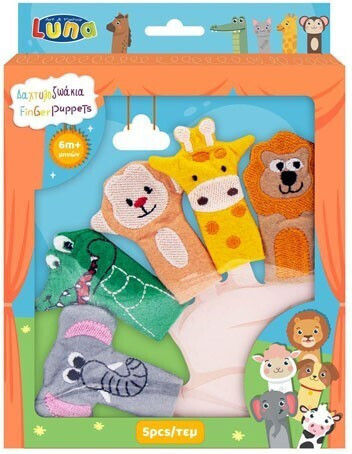 Fingerzoo Δαχτυλοζωάκια Luna Σετ 5 Τεμαχίων Ζωάκια Ζούγκλας