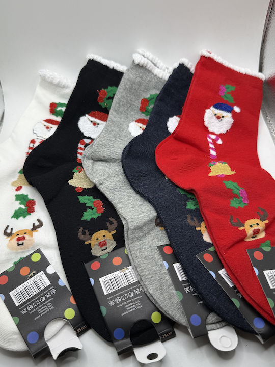 Sox Mood Women's Christmas Socks White 5Pack