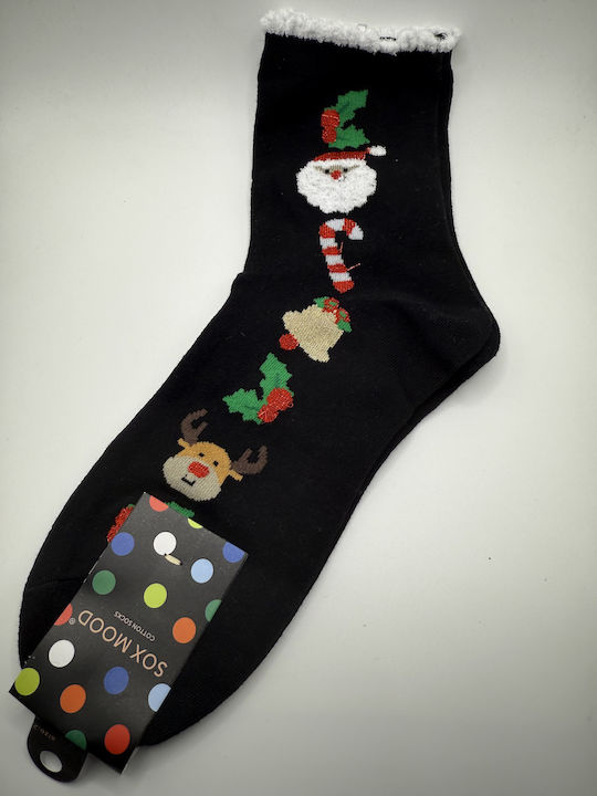 Sox Mood Дамски Коледни Чорапи Black 1Пакет