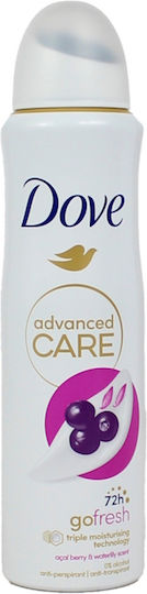 Dove Advanced Care Acai Berry & Waterlily Scent 72h Deodorant Spray 150ml