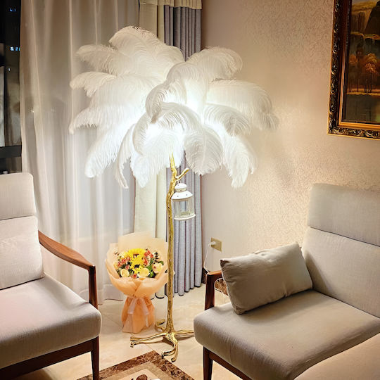 Alista Home Lampa de podea Î170cm. cu Soclu pentru Bec E27 Alb