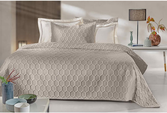 Guy Laroche Hive Set Super King Taupe 240x250cm 3 Bucăți
