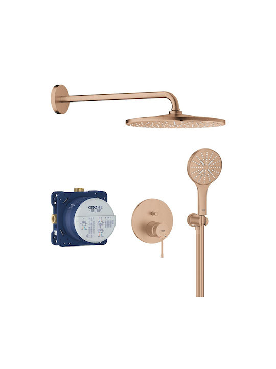 Grohe για Ντουζιέρα 2 Εξόδων Ασημί 4005176791826