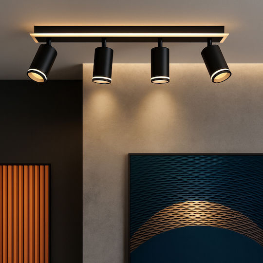 Alista Home LED Alb Natural Spot în Culoare Negru Alista Home LED Alb Natural Spot în Culoare Negru